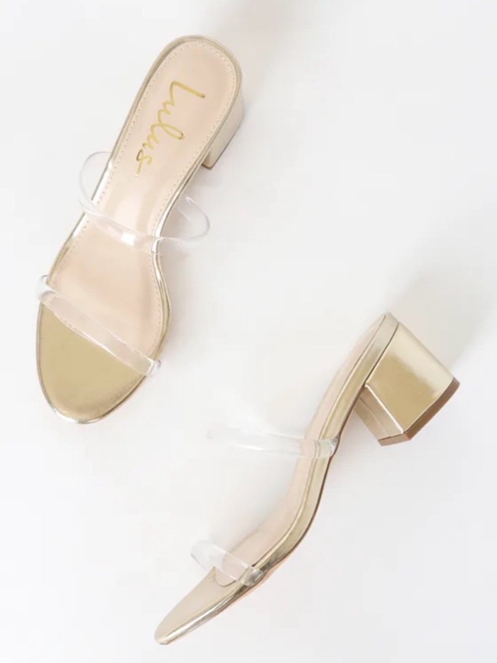 Lulu's Savina Gold Mules